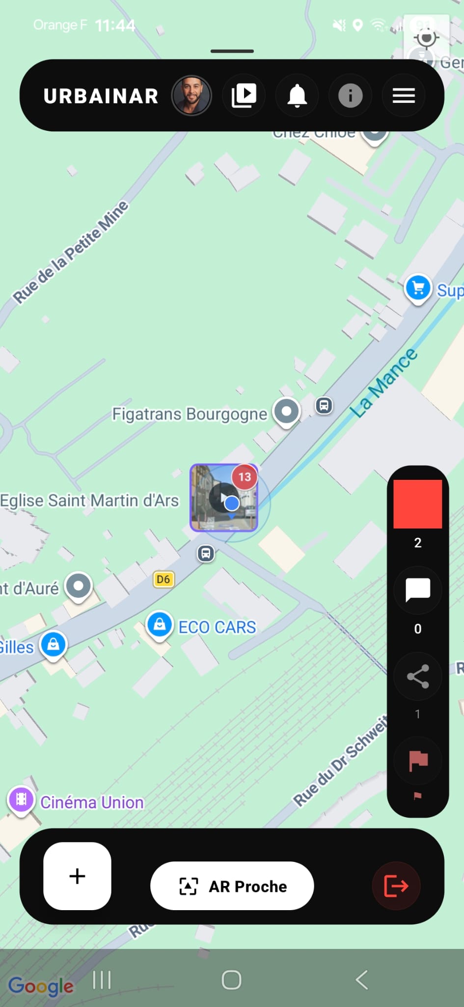 UrbanAR App Screenshot